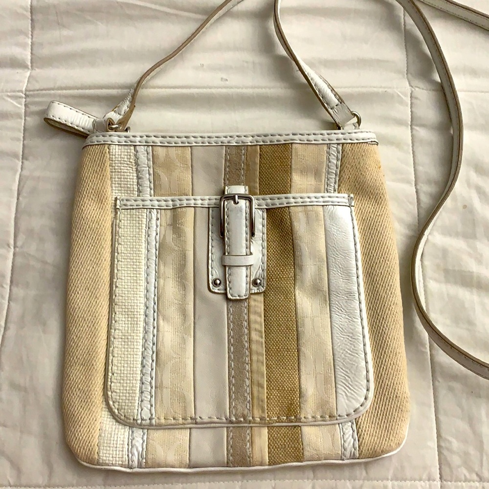 Fossil Multicolor Signature Jacquard Canvas & Lea… - image 1